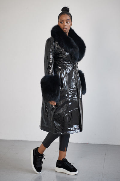 The Leather Mac Coat