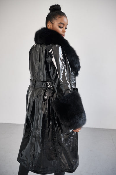 The Leather Mac Coat
