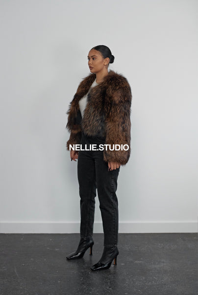 The Collarless Silver Coat