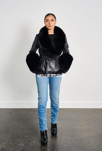 The Mini Leather Mac Coat
