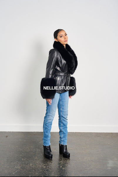 The Mini Leather Mac Coat