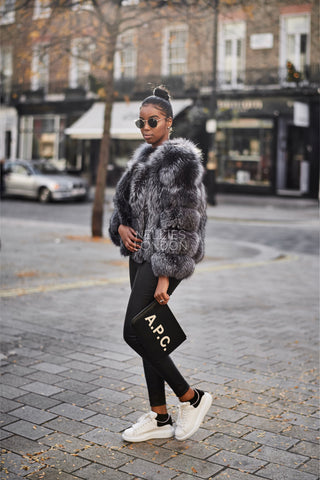 The Silver Cropped Coat