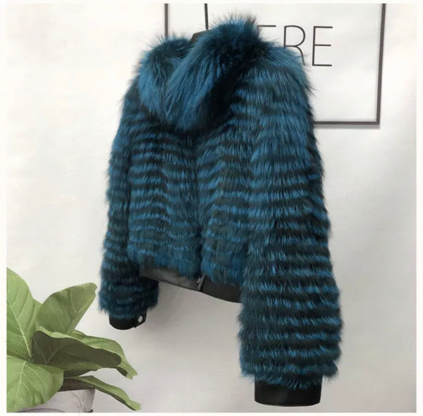 The Cropped Fur Bomber