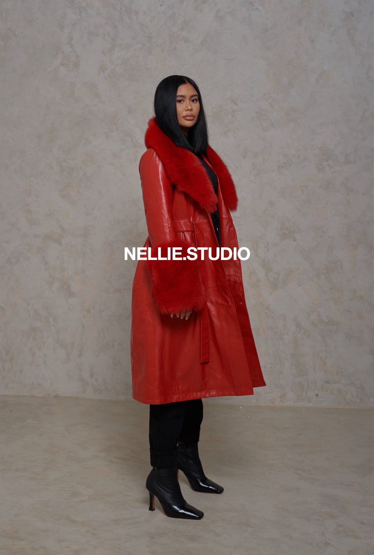 The Leather Mac Coat – Nellie Studio