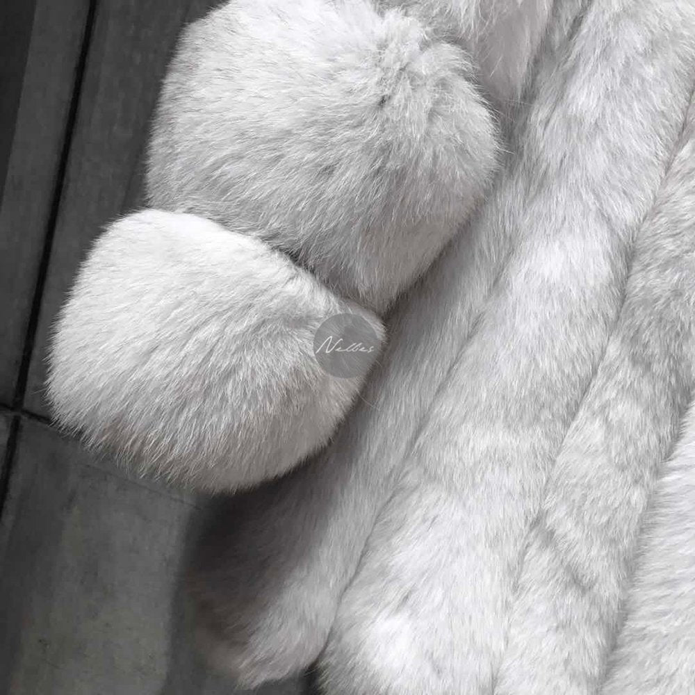 The White Fur Lined Parka – Nellie Studio