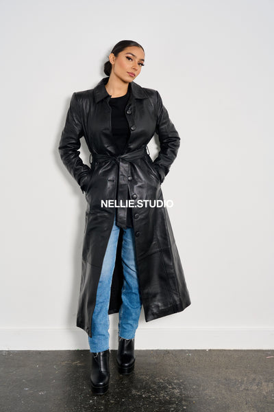 The Buttoned Maxi Trench
